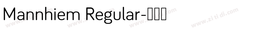 Mannhiem Regular字体转换